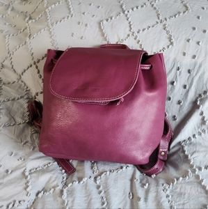 Portland Leather Goods Backpack in Mulberry